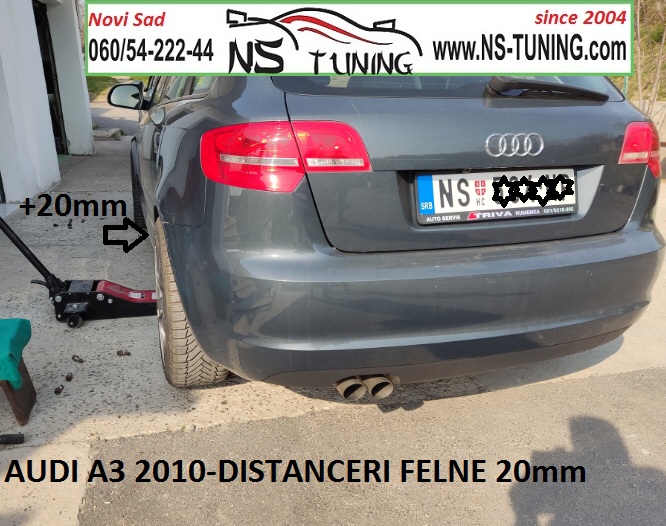 distanceri felne 5x112 20mm audi a3 2008 2009 2010 ugradnja novi sad ns tuning
